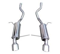 InoXcar 100% Inox Escape deportivo doble compatible con BMW X5 3.0D 2001- Izquierda/Derecha 120x80mm