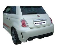 InoXcar 100% Inox Escape deportivo doble compatible con Fiat 500 1.4T Abarth 2008- Izquierda/Derecha 102mm Racing