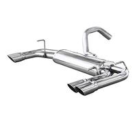 InoXcar 100% Inox Escape deportivo doble compatible con Fiat 500 Abarth 1.4T-Jet (135-160CV) 2008- + Cabrio 2010-2x60mm (Ø48mm)