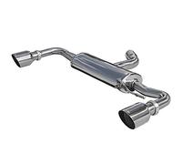 InoXcar 100% Inox Escape deportivo doble compatible con Volkswagen Golf VI GTi 2.0TSi (210CV) 2009- Izquierda/Derecha 102mm Racing