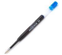 Inoxcrom Carga Bolígrafo Cuerpo Transparente 1.0 mm Azul (Set de 25) Punta Acero Inoxidable Bola Carburo Tungsteno Norma ISO 27668 Compatible Parker G2 Jumbo (Set de 25)