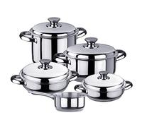 Inoxibar- Batería de Acero Inoxidable “Ecco Acero” con Tapa de Acero.