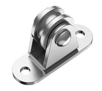 Inoxidable Acero Polea Rodillo Polea fija de alta resistencia con tornillos montaje y Kit bloque polea expansión, montada en la pared, carga desmontable, 2/4 Uds(2Pcs)