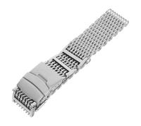 Inoxidable Correa Mm de Malla de Tiburón de Acero Reloj 22 | Repuesto para Pulsera Original, Resistente y Elegante, Compatible Mayoría de Relojes, Color Plata