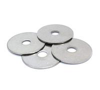 Inoxidable Fender arandela, (100 unidades) - elegir tamaño, por perno cuentagotas, 18-8 (304) acero inoxidable