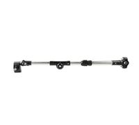 Inoxidable Soporte Negro Acero Paraguas de Ajustable para Bicicleta | Montaje Abrazadera, Ángulo Regulable y Medida Variable, para Lluvia o Sol, Abs y Acero Inoxidable