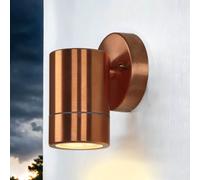 Inoxidable Wandleuchte En Cobre de Latón IP54 GU10 Exterior Foco Down Spot