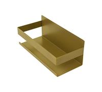 Inoxlm - Estante para el baño autoadhesivo - Estante esquinero - Organizador para el baño o en la cocina como soporte para especias - Color oro