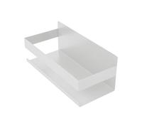 Inoxlm - Estante para el baño autoadhesivo - Estante esquinero - Organizador para el baño o en la cocina como soporte para especias - Color blanco