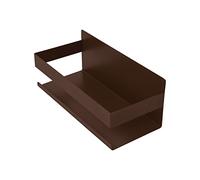 Inoxlm - Estante para el baño autoadhesivo - Estante esquinero - Organizador para el baño o en la cocina como soporte para especias - Color marrón