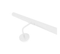 INOXLM - Pasamanos 42,4 mm de acero pintado blanco | Pasamanos de acero fabricado en Italia color blanco | Pasamanos de bricolaje marrón | Pasamanos escalera interior | Escalera exterior (130 cm,