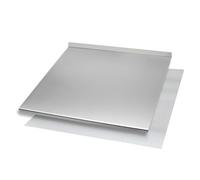 INOXLM - Placa de acero inoxidable para cocina, 80 x 56 cm, tabla de cortar acero inoxidable, varios tamaños para cocina, bar, restaurante, tabla de amasar acero inoxidable con borde (altura 2 cm