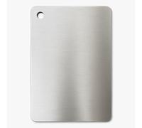 INOXLM - Tabla de cortar de acero inoxidable alimentario, 29x20 cm, apta para Haccp, profesional de doble cara, resistente, para cocina, bar y restaurante