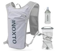 INOXTO Mochila Hidratacion,con Una Bolsa De Agua De 1,5 litros, La Mochila De La Bolsa De Agua Es Adecuada para Trotar, Andar En Bicicleta,MontañIsmo Hombres Y Mujeres De (Gris Claro, Estándar)