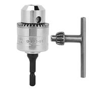 INPETS 1.5-10 mm 3/8-24 Taladro Chuck Drill Chuck Convertidor de Controlador Convertidor de Impacto Taladro Chuck Hex Shank Key Adaptador de energía Machanical Herramientas eléctricas