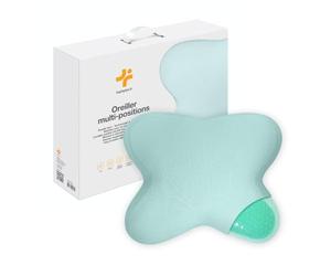 Inphysio® Almohada Ergonómica Cervical, Almohada de Espuma con Memoria, Cojín de Gel Multifunción, Almohada Ortopédica, Almohada Refrescante, Cojín para Cervicales Dolorosas, Doble Cara, 53x43x12 cm