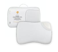 Inphysio® Almohada Ergonómica Relax, Almohada de Espuma con Memoria, Almohada Ortopédica, Cojín para Cervicales Dolorosas, Funda de Bambú Antiácaros, Hipoalergénica, Malla 3D Deluxe, 60x40x13 cm