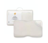 Inphysio® Duo Premium, Almohada Ergonómica Cervical, Almohada de Espuma con Memoria, Almohada Ortopédica, Cojín para Cervicales Dolorosas, Hipoalergénica, Altura Ajustable, 60 x 35 x 12/10 cm