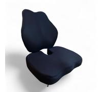 Inphysio - Juego de 2: Cojines de Asiento y Respaldo Ergonómicos - Cojines para Sillas - Cojines Lumbares - para Escritorio, Oficina en Casa, Oficina - Soportepara Lomo - 45x41x10,5 cm / 45x35x7 cm