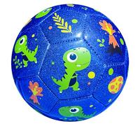 INPODAK Balón de fútbol tamaño 3,Balon Futbol Dinosaurio,balón de fútbol para niños de 3 a 8 años,Futbol con Bomba Manual,Balones pequeños para Juegos en Interior y Exterior,Regalos Futbol niño
