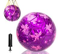 INPODAK Balón de fútbol tamaño 3,Balon Futbol Unicornio,Fútbol Femenino,balón de fútbol para niños de 3 a 8 años,Futbol con Bomba Manual,Balones pequeños para Juegos en Interior y Exterior