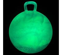 INPODAK Luminoso Pelotas Saltarinas para Niños 45cm Pelota Saltarina con Asa Bola Hopper de 18 Pulgadas Resistente hasta 100 kg Pelotas Saltarinas Inflables Space Hopper para Niños de 3 a 6 Años