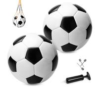INPODAK Paquete de 2 Balones de fútbol tamaño 4,Futbol para niños de 6 a 12 años,Fútbol clásico,Balón Futbol Sala,Futbol para Entrenamiento y competición,Regalos de fútbol para niños