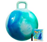 INPODAK Pelotas Saltarinas para Niños,Bola Hopper de 18 Pulgadas,Pelota Saltarina con Asa,Pelotas Saltarinas Inflables,Space Hopper para Niños de 3 a 6 Años,Juguetes Saltarines para Ninos