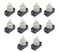 InputMakers Kit de 10 Interruptores de presión On-Off o enclavamiento para kit electrico escolar, circuito electrico escolar, manualidades y uso escolar.