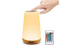 INRA Lámpara de mesa LED inalámbrica con batería para salón y dormitorio, lámpara de noche regulable táctil, iluminación ambiental para habitación infantil y decoración de salón, recargable por USB,