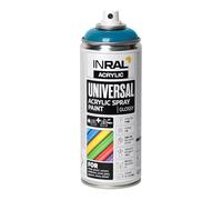 INRAL Pintura en aerosol - Azul Claro brillante RAL5012 Universal 400 ml Spray Spray para metal, plástico, madera y piedra - Pintura resistente a la lluvia y a los rayos UV para interiores y
