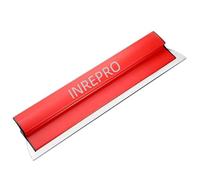 INREPRO Espátula Profesiona 0.35 mm Espátula de superficie de acero inoxidable Espátula para alisar paneles de yeso Espatula Masilla para Enlucido de Paredes y Techos (80 cm)