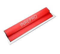 INREPRO Espátula Profesiona 0.35 mm Espátula de superficie de acero inoxidable Espátula para alisar paneles de yeso Espatula Masilla para Enlucido de Paredes y Techos (60 cm)