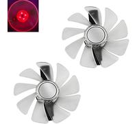 inRobert CF1015H12D GPU-Fan-Reemplazo para tarjeta gráfica Sapphire Radeon Nitro+ RX 590 (2 piezas ventilador blanco con luz roja)
