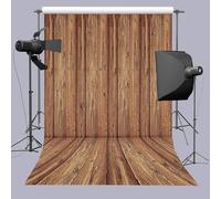 INRUI Fondo de fotografía de pared de madera retro marrón, textura de madera, fondo de fotografía de suelo, retrato, foto de cumpleaños, baby shower, fiesta, decoración de fotos (1,8 x 2,4 m)