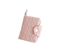 Ins Simple Zero Wallet Girls Candy Color Card Bag Student Backpack Pendant Buckle Small Coin Purse Cute(Pink)