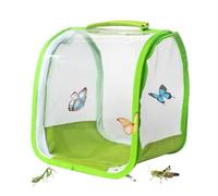 Insacts - Jaula de observación - Atrapador de casa, hábitat plegable de con asa de transporte | Recinto de malla portátil para criar saltamontes, herramienta de hábitat, accesorio de aprendizaje