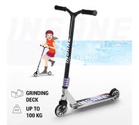 Fun Pro Stunt,Scooter acrobático hasta 100 KG, 36 Meses de garantía,para Niños a Partir 8 Años, Patinetes Drección por Gravedad, Manillar de TPR Mejor Agarre.
