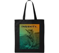Insanity Unicorn Girl Photo Art - Bolsa de algodón ecológico natural, color negro, Black, Talla única