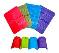 INSANYJ Cojín de Asiento Plegable para Exteriores, 4 Piezas de Cojín de Asiento Impermeable, Cojín de Asiento de Juegos para Adultos y Niños, Jardín al Aire Libre, Picnic, Senderismo, Acampada, Caza