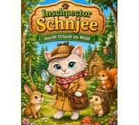 Inschpector Schnjee macht Urlaub im Wald: Ein tierisches Detektiv-Abenteuer zum Ausmalen für Kinder | Entdecke die Natur mit der cleveren Katze (Die ... Schnjee - Kawaii Malbücher für Kinder)