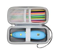 Inscool Funda compatible con la mayoría de bolígrafos de impresora 3D para niños, accesorios de bolígrafo 3D, paquete de recambio de filamento de impresión y cable USB. Funda protectora para