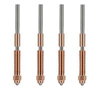 Inscrip Boquillas de impresora 3D, kit de 4 boquillas integradas de intercambio rápido para K1C, Ender 3 V3, kit de boquillas de cobre de cromo y circonio para K1 SE, Ender 3 V3 Plus, accesorios de