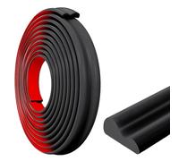 Inscrip Molduras de estuco autoadhesivas, para techo, autoadhesivas, despegar y pegar, molduras de estuco para manualidades, decoración del hogar y protección de la pared (negro, 22 mm (ancho) 6 M(L))