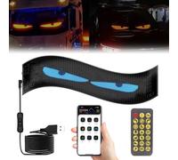 Inscrip Ojos LED para camiones, programables, letrero de neón, ojos de diablo, programables con mando a distancia y aplicación, rotulador LED para publicidad y decoración de fiestas (192 x 1330 mm (16