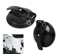 Inscrip Soporte para toldo, 2 soportes para pie de toldo para autocaravana, compatible con Thule Fiamma Dometic, compatible con T6, T5, T4, T6.1, Nugget Vans Camper y autocaravana (negro)