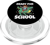 Inscripción 1Er Grado Dino T-Rex Dabbing Ready For School PopSockets PopGrip para MagSafe