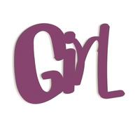 Inscripción de Madera para Colgar para niños Girl, decoración de Pared de Madera para la habitación de la niña Complemento de decoración de Madera, diseño Declea