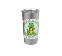 Inscripción en Dino "Soy de primera clase" Vaso térmico de acero inoxidable de doble pared