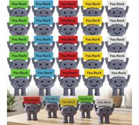 INSDHCCHD Figura de Piedra Motivacional You Rock, Decoraciones Inspiradoras Piedras positivas, Que simboliza la positividad y el Progreso, for empleados, Familiares, Maestros, Amigos, colegas(25)